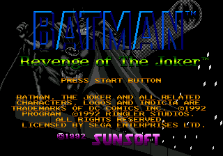 Batman - Revenge of the Joker Title Screen